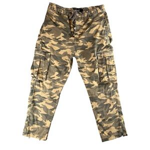 Stampd Men’s Camo Tract Utility Pants In Brown Tones Size 32